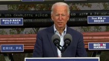Joe Biden BASHES Trump's handling of COVID-19 at Erie, PA event