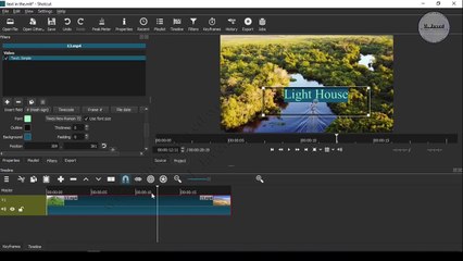How to add text to the videos or clips in shotcut