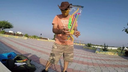 Unboxing, review and testing of  bow and arrow for kids