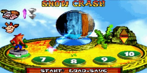 Crash Bandicoot : The Huge Adventure - Snow Crash Level 6 - Game Boy Advance GBA