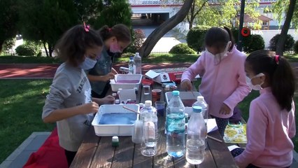 Bahçelievler’de okulu özleyen çocuklar için anlamlı etkinlik