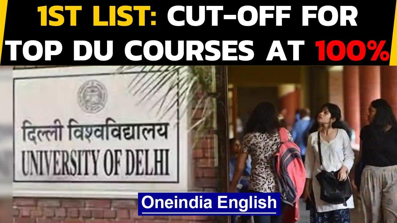 Delhi University's first cut off list 2020 rele...