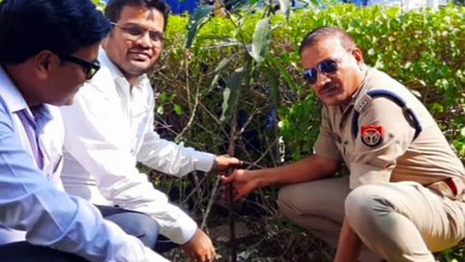 एसपी सिटी ने स्कूल परिसर में किया पौधारोपण