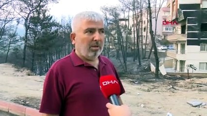 Hatay'daki yangından yürek burkan görüntüler