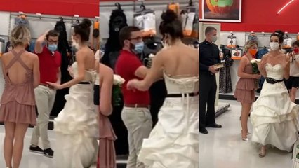 'Bridezilla': la chica con vestido de novia, madrina y cura, embosca al chico y le exige que se case con ella allí mismo