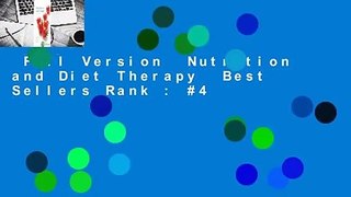 Full Version  Nutrition and Diet Therapy  Best Sellers Rank : #4