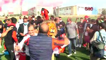 فرحة شباب المحمدية بالصعود إلى القسم الأول