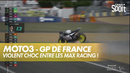 Chute impressionnante entre coéquipiers Moto3 - SHARK Helmets GP de France