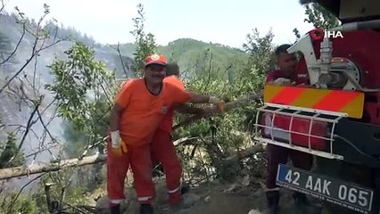 Kahramanmaraş'taki yangınlarda 65 hektar orman alanı zarar gördü