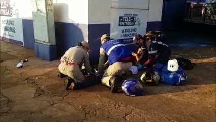 Dois ficam feridos em acidente de moto no Bairro Universitário