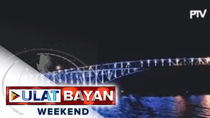 Dry run ng aesthetic lighting sa San Juanico bridge, isinagawa