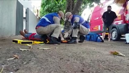 Siate atende pessoa ferida na Rua Natal