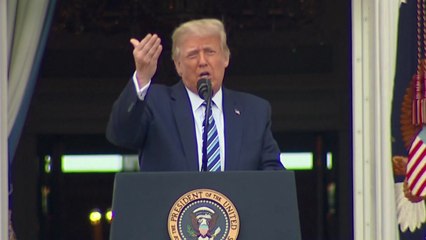 트럼프, 코로나19 감염 후 첫 공개행사..."건강 매우 좋아" / YTN