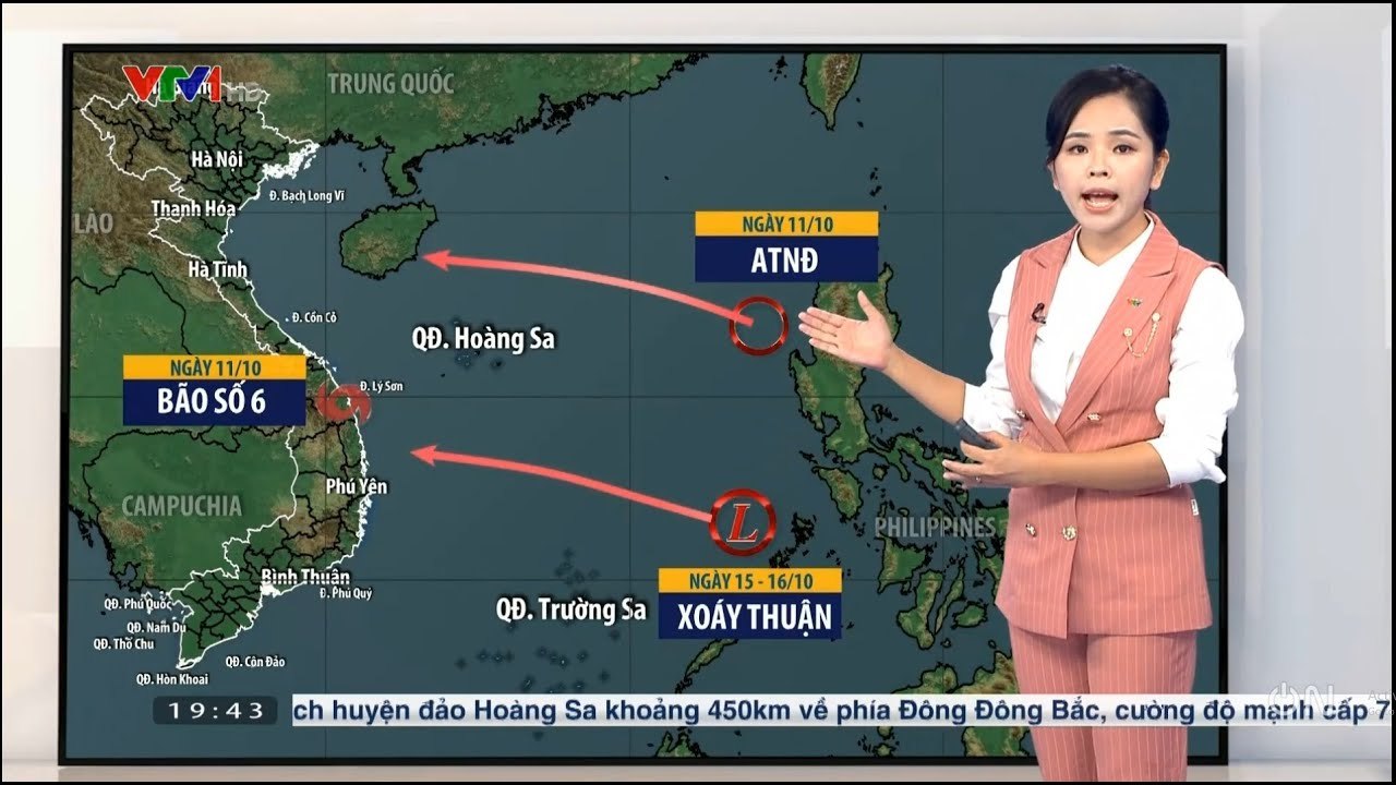 Tin Khẩn Cấp Bão Số 7 - Dự báo thời tiết hôm nay và ngày mai 12/10  Thời tiết đêm nay mới nhất