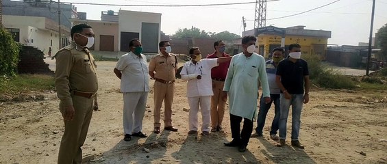 रामलीला कमेटी पदाधिकारियों व सीओ ने किया रामलीला मैदान का निरीक्षण
