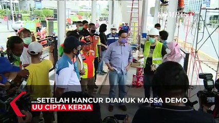 Anies Baswedan Pastikan Halte Bundaran HI Kembali Beroperasi Besok