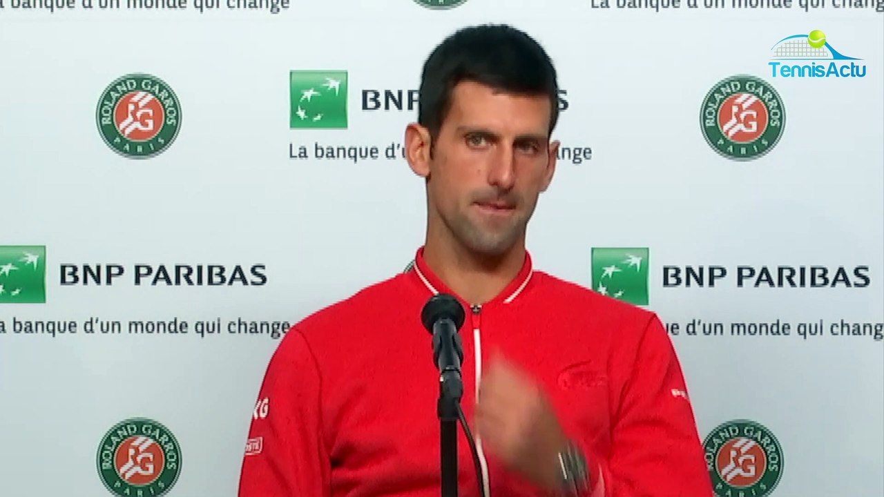 Roland-Garros 2020 - Novak Djokovic : "Rafa Nadal continue, y a pas moyen de l'arrêter ! Ses exploits, et notamment ici, sont absolument incroyables"