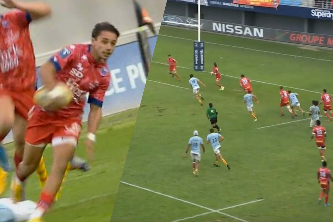Le magnifique essai de 100m du FC Grenoble contre l'USAP