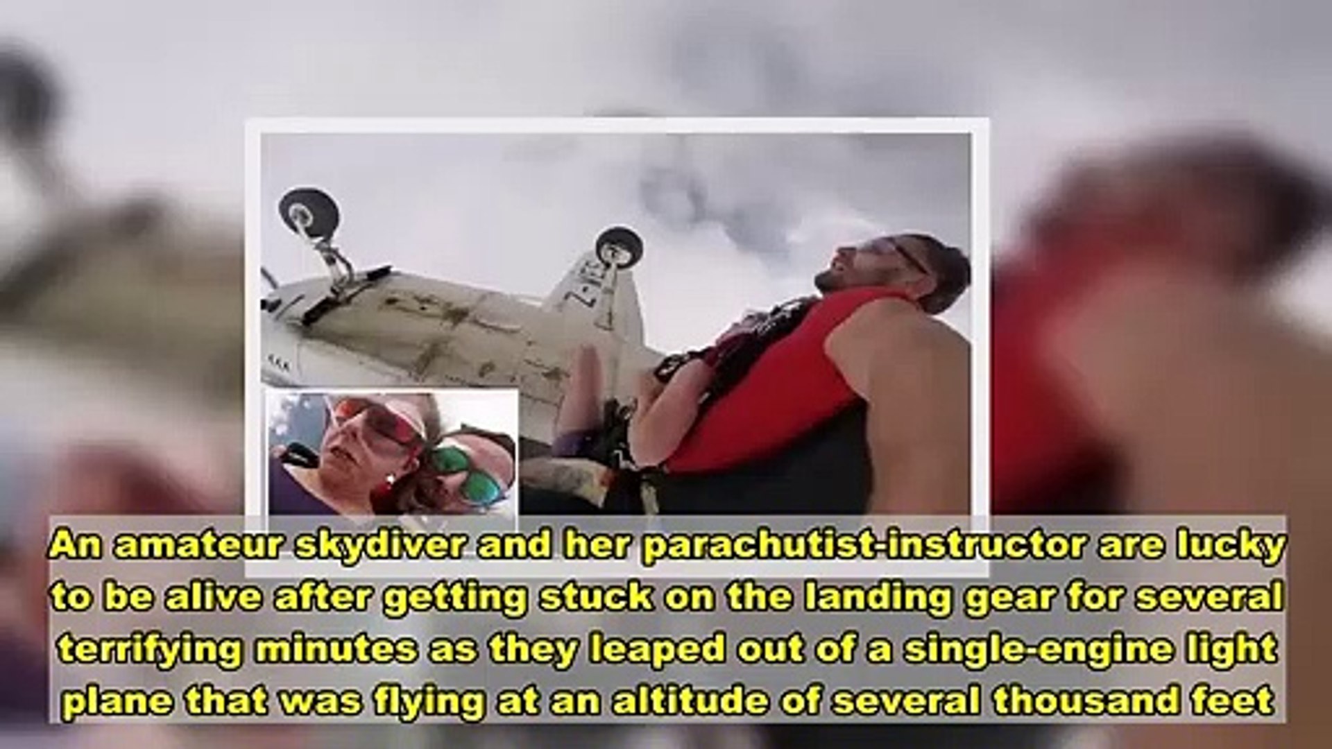 Video Shows Two Skydivers Get Stuck To Landing Gear Of A Plane News Today Video Dailymotion