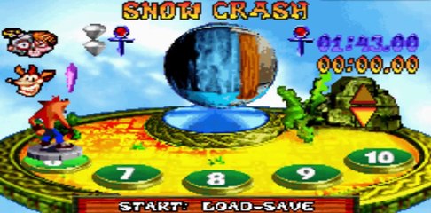 Crash Bandicoot : The Huge Adventure - Rocket Racket Level 7 - Game Boy Advance GBA