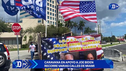 Caravana por Biden recorre Miami