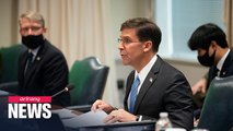 Esper says equitable burden-sharing necessary for 'stable stationing' of U.S. troops