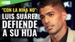 "Con la niña no": Luis Suárez defiende a su hija del acoso de periodistas