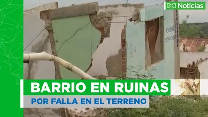 ¡Ayuda!, llamado de habitantes de barrio en ruinas en Carmen de Bolívar