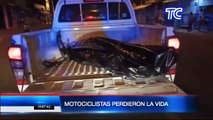 Cámaras de seguridad captaron un accidente de tránsito que dejo dos personas fallecidas en Manabí