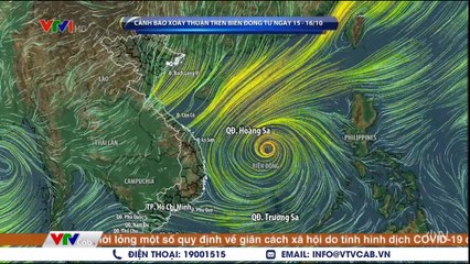 Tin Khẩn Cấp Bão Số 7 - Biển Đông liên tiếp xuất hiện bão và áp thấp nhiệt đới