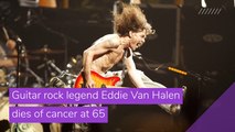 Guitar rock legend Eddie Van Halen dies of cancer at 65, and other top stories in entertainment from October 10, 2020.