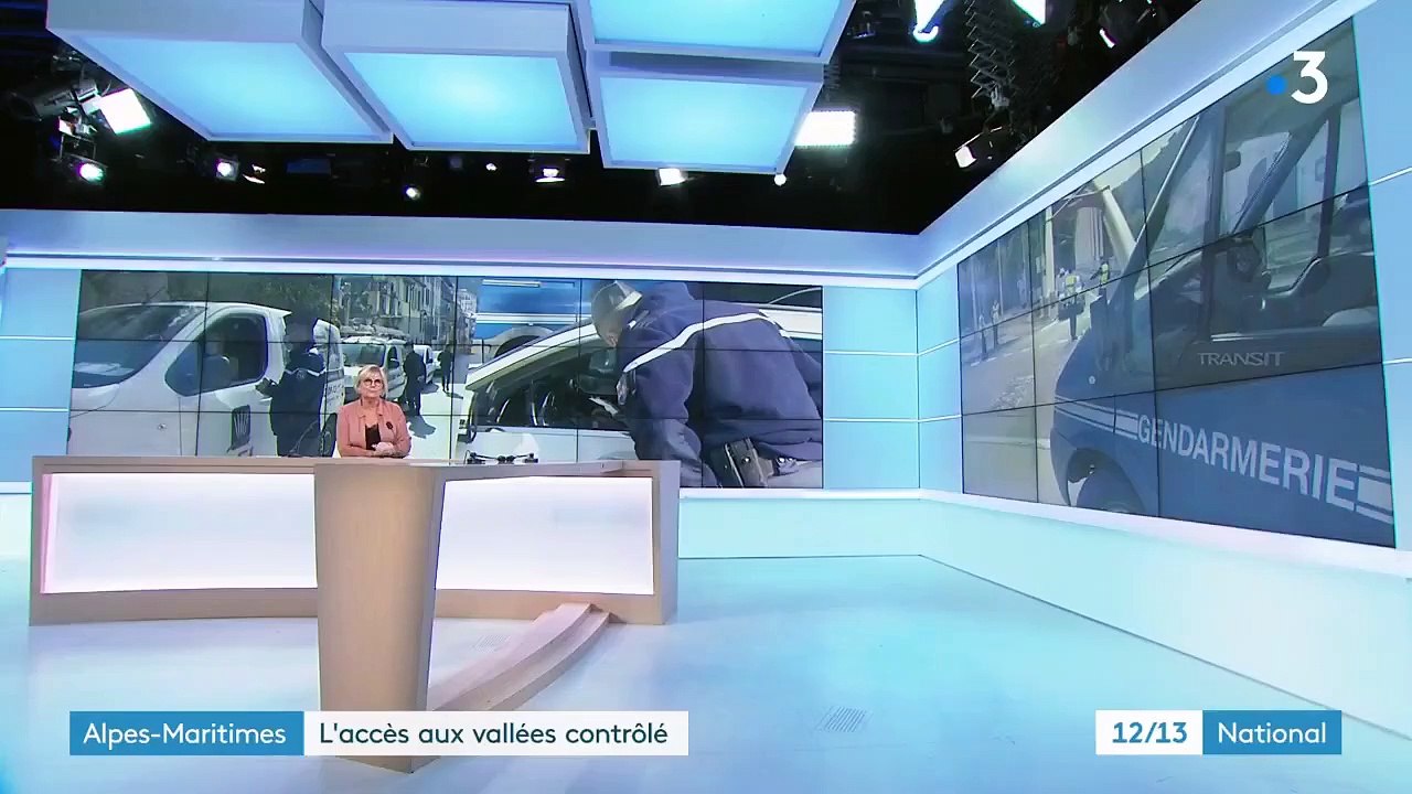 Intempéries dans les Alpes-Maritimes : les gendarmes contrôlent l’accès aux vallées sinistrées