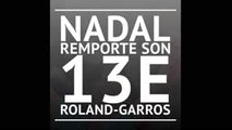 Nadal remporte son 13e Roland-Garros