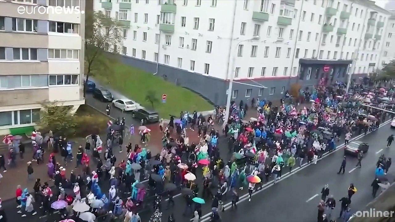Szenen der Gewalt in Minsk, aber Oppositionsführerin darf mit ihrem Mann telefonieren