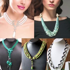 Fashion DIY! All Designer Bridel Wear Necklece Making Idea - For Gown Dresses