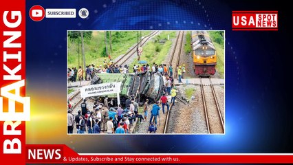 Bangkok bus-train collision kills 18