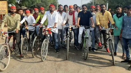 संदेश यात्रा के लिए निकली साइकिल यात्रा