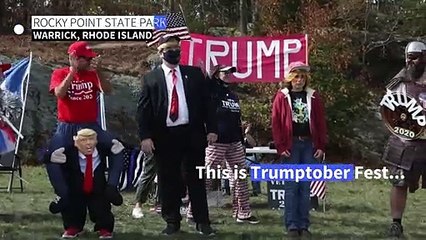 Trump supporters hold costume contest at 'Trumptober Fest'