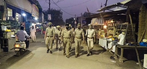 इकदिल पुलिस ने क्षेत्र का लिया जायजा