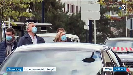 Attaque du commissariat de Champigny : Valérie Pécresse en visite sur place visée par un projectile devant les caméras de France 3