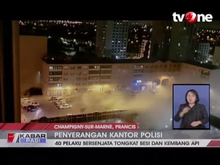 40 Orang Tak Dikenal Serang Kantor Polisi Pakai Kembang Api