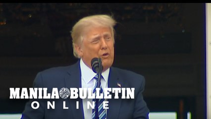 Trump appears before hundreds of supporters for his first public event since contracting Covid-19