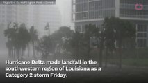 Hurricane Delta Makes Landfall In Louisiana