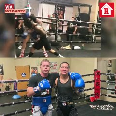 Oscar Valdez y Canelo Alvarez entrenan juntos