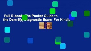 Full E-book  The Pocket Guide to the Dsm-5(r) Diagnostic Exam  For Kindle