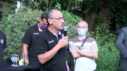 extrait du discours du coach Gilles Derot et du président Alain Felzen