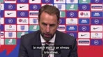Ligue des Nations - Southgate : "Un match de très haut niveau contre la Belgique"
