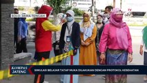 Simulasi Belajar Tatap Muka Dilakukan dengan Protokol Kesehatan