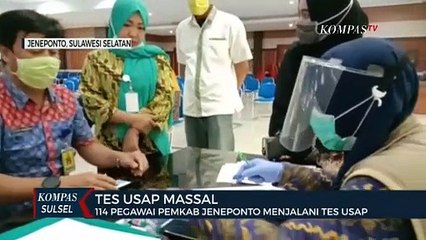 114 Pengawai Pemkab Jeneponto Menjalani Tes Usap