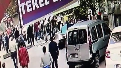 Çocuğa çarpan minibüs şoförüne meydan dayağı